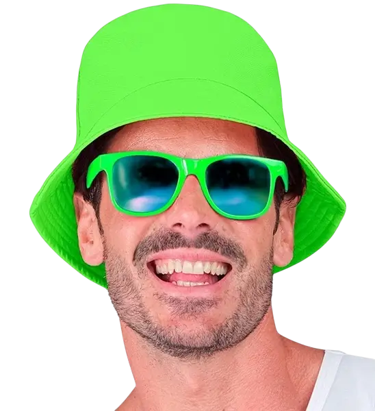 Fluorescerende groene Bob-muts