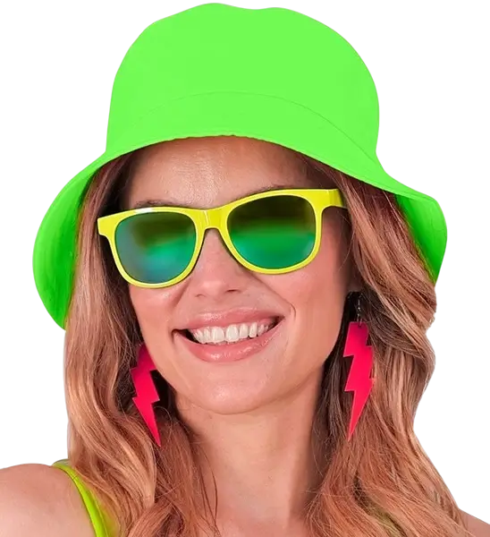 Fluorescerende groene Bob-muts
