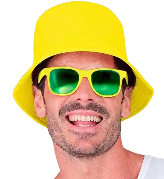 Fluorescerende gele Bob-muts