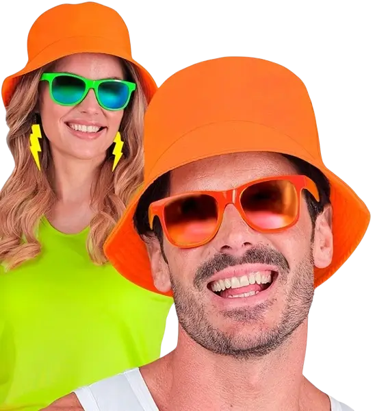 Fluorescerende oranje Bob-muts