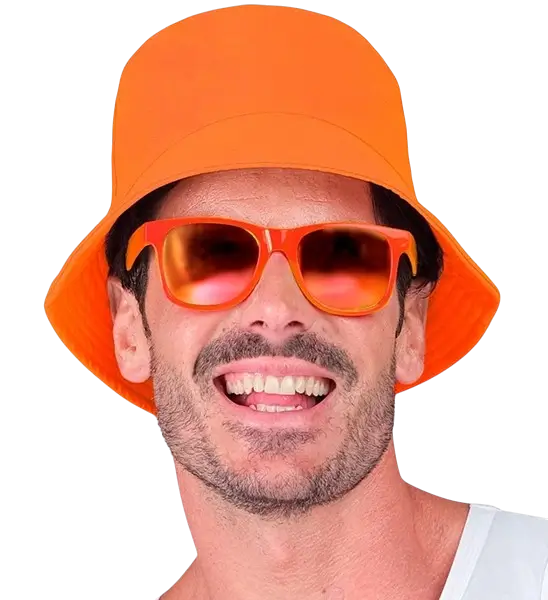 Fluorescerende oranje Bob-muts