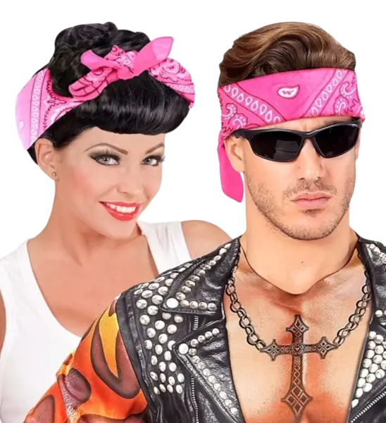 Roze bandana