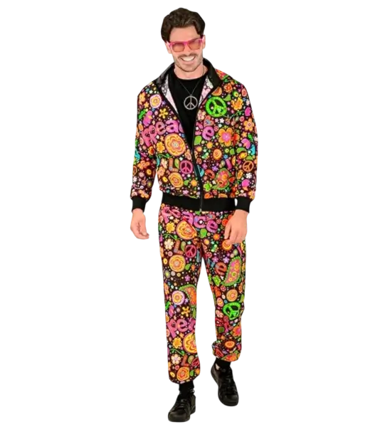 Hippie vredesfeest jumpsuit - S
