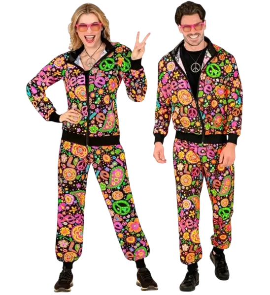 Hippie vredesfeest jumpsuit - L