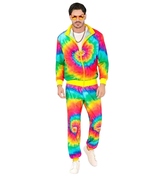Hippie mode psychedelische jumpsuit - S