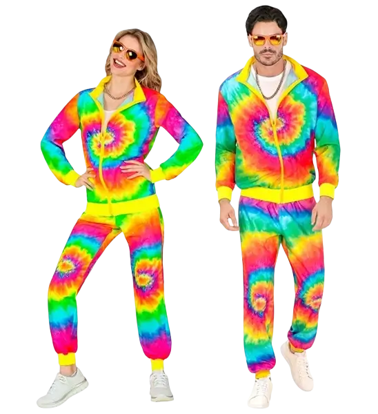 Hippie mode psychedelische jumpsuit - M