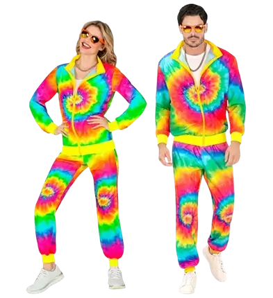 Hippie mode psychedelische jumpsuit - M