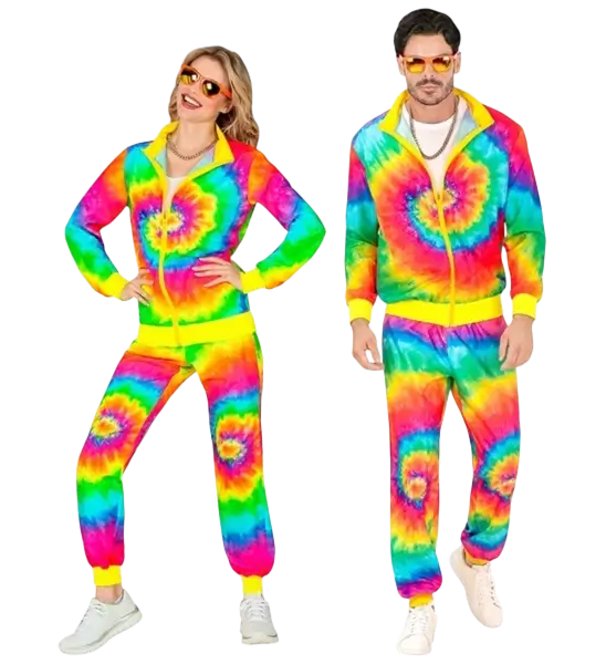 Hippie mode psychedelische jumpsuit - L