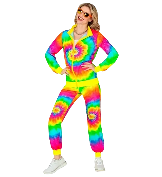 Hippie mode psychedelische jumpsuit - L
