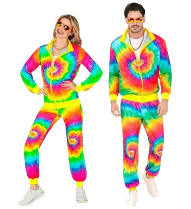 Hippie mode psychedelische jumpsuit - L