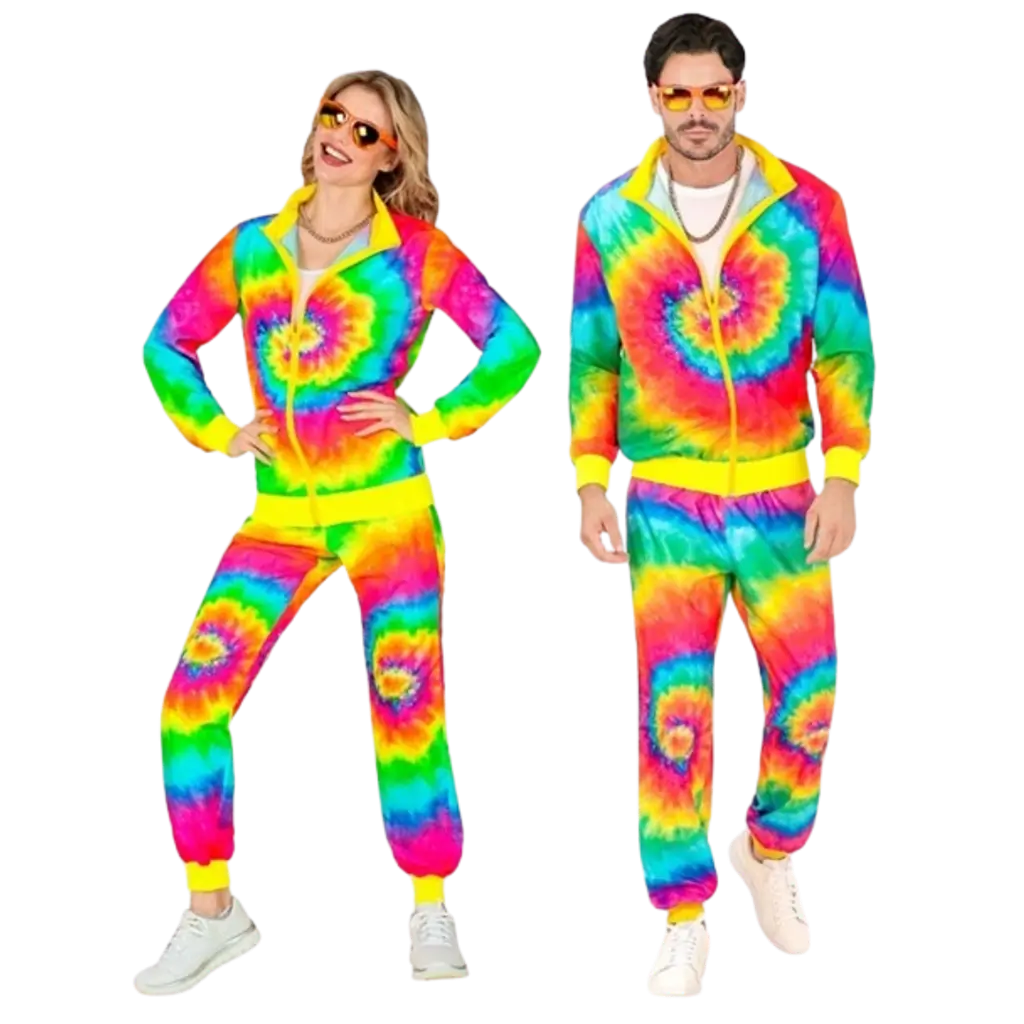Hippie mode psychedelische jumpsuit - XL