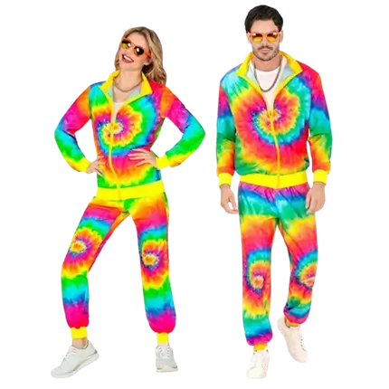 Hippie mode psychedelische jumpsuit - XL