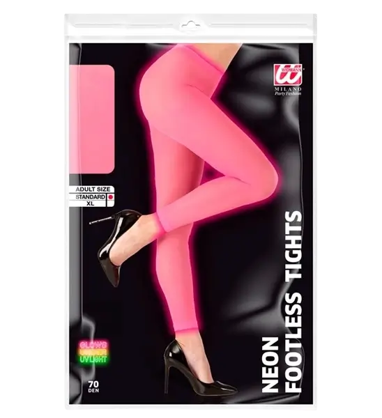 Grote fluorescerende roze panty