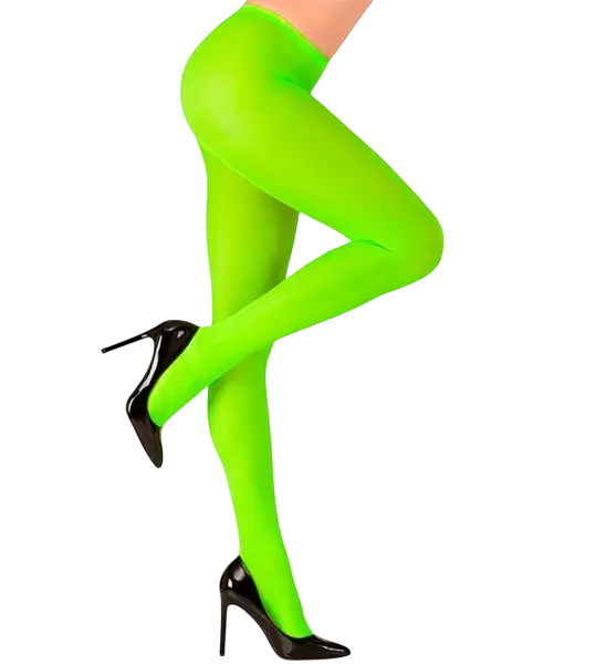 Grote fluorescerende groene panty