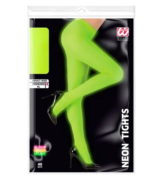 Grote fluorescerende groene panty