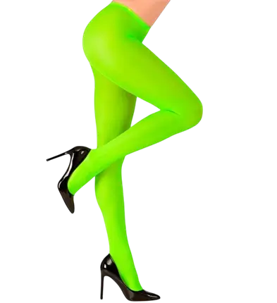 Grote fluorescerende groene panty