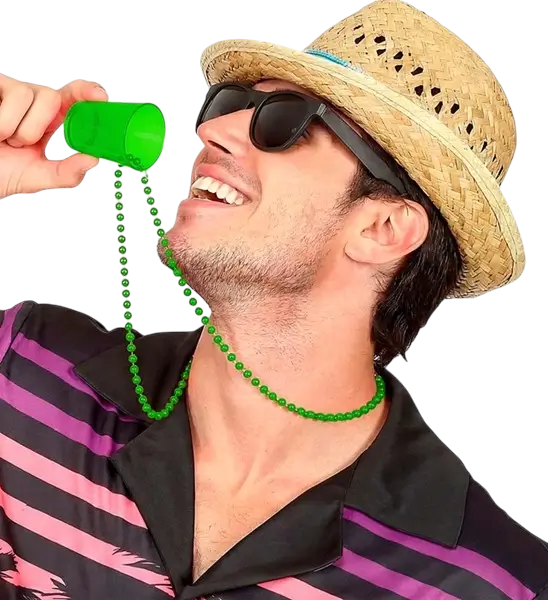 Fluorescerend groene ketting