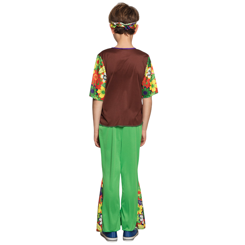 Hippie bloem vermomming voor jongens - 4-6 jaar