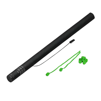 Streamer Groen 80 cm elektrisch confetti kanon