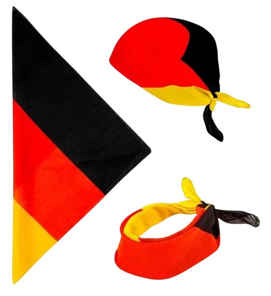 Bandana Duitsland 55 cm in katoen - Supporter en verkleedkleding