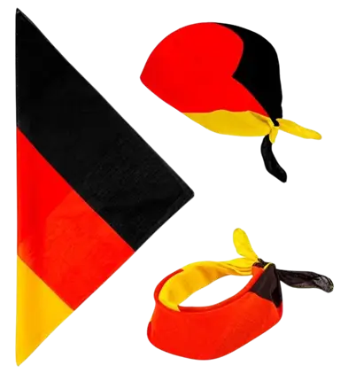 Bandana Duitsland 55 cm in katoen - Supporter en verkleedkleding