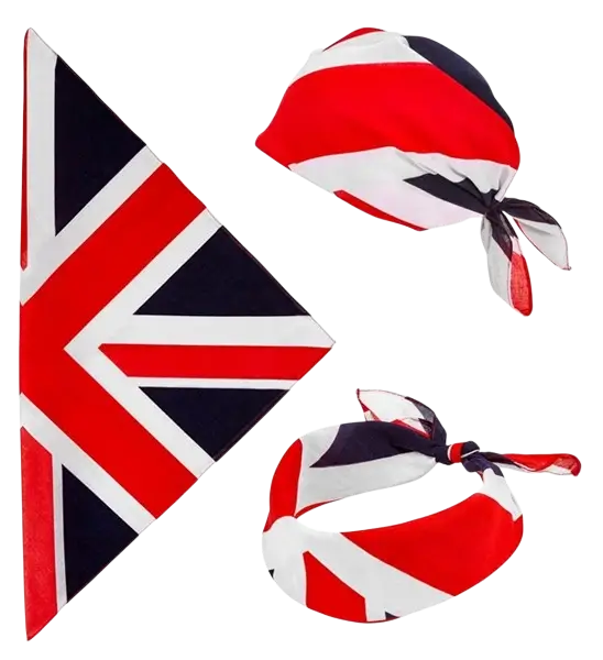 Bandana Groot-Brittannië 55 cm in katoen - Supporter en verkleedkleding