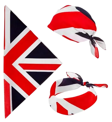 Bandana Groot-Brittannië 55 cm in katoen - Supporter en verkleedkleding