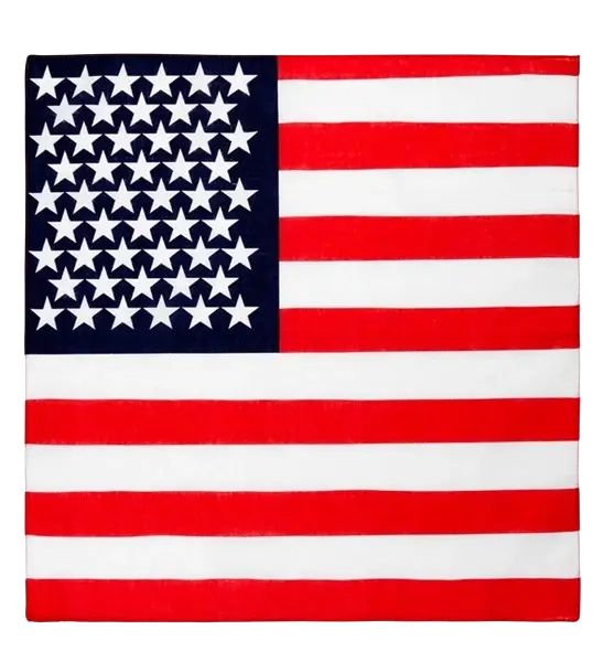 Bandana USA 55 cm in katoen - Supporter en verkleedkleding