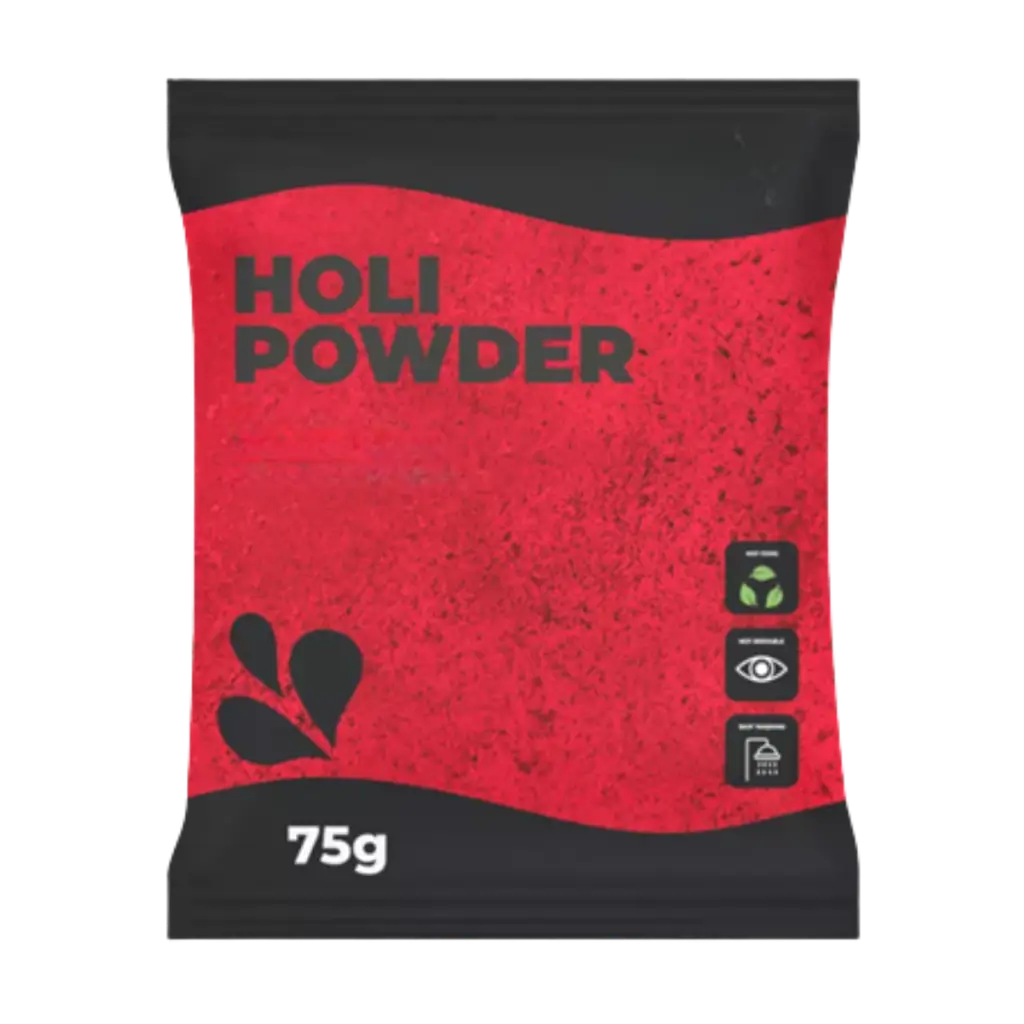 Holi-poeder ROOD - Zakje van 75 gram