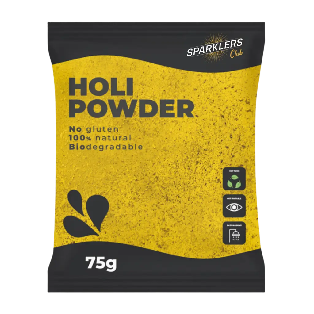 Holi-poeder GEEL - Zakje van 75 gram