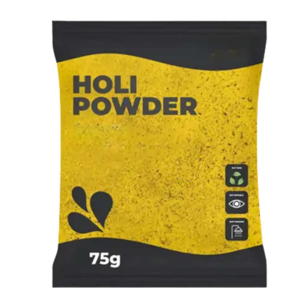 Holi-poeder GEEL - Zakje van 75 gram