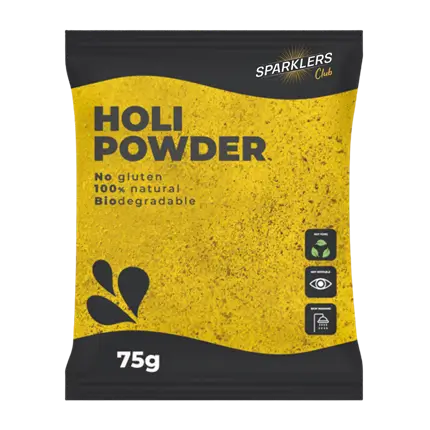 Holi-poeder GEEL - Zakje van 75 gram