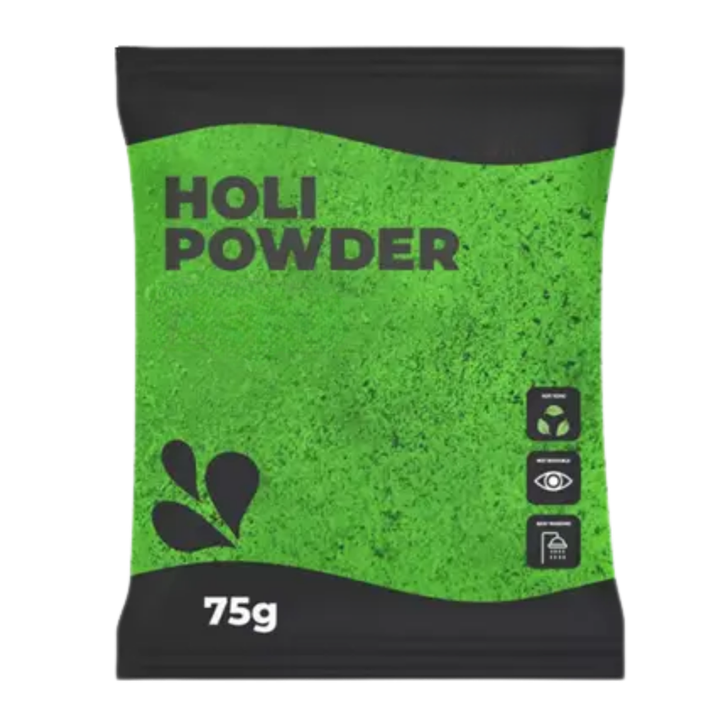Holi-poeder GROEN - Zakje van 75 gram