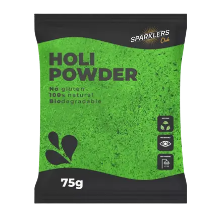 Holi-poeder GROEN - Zakje van 75 gram