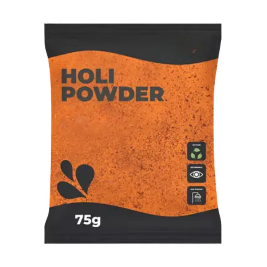 Holi-poeder ORANJE - Zakje van 75 gram
