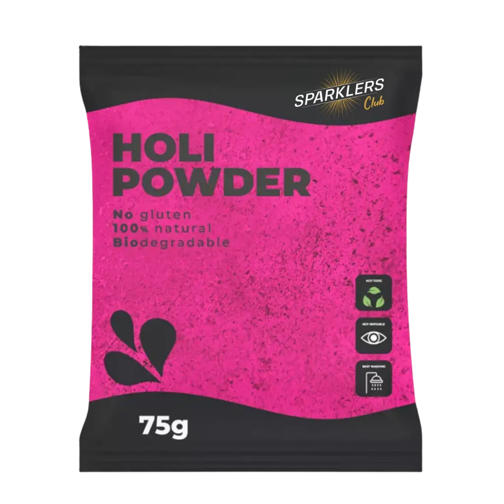 Holi-poeder ROZE - Zakje van 75 gram