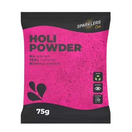 Holi-poeder ROZE - Zakje van 75 gram