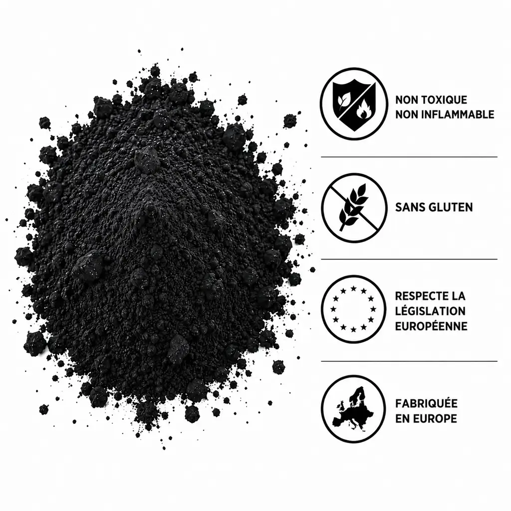Holi-poeder ZWART - Zakje van 75 gram