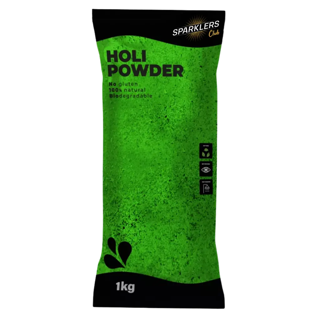 Groen Holi-poeder - Zakje van 1 kg
