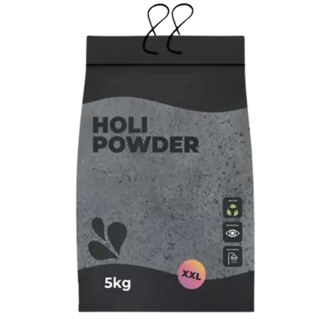 Holi-poeder ZWART - Zak van 5 kg