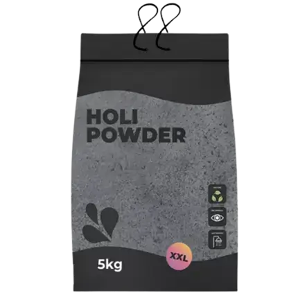 Holi-poeder ZWART - Zak van 5 kg