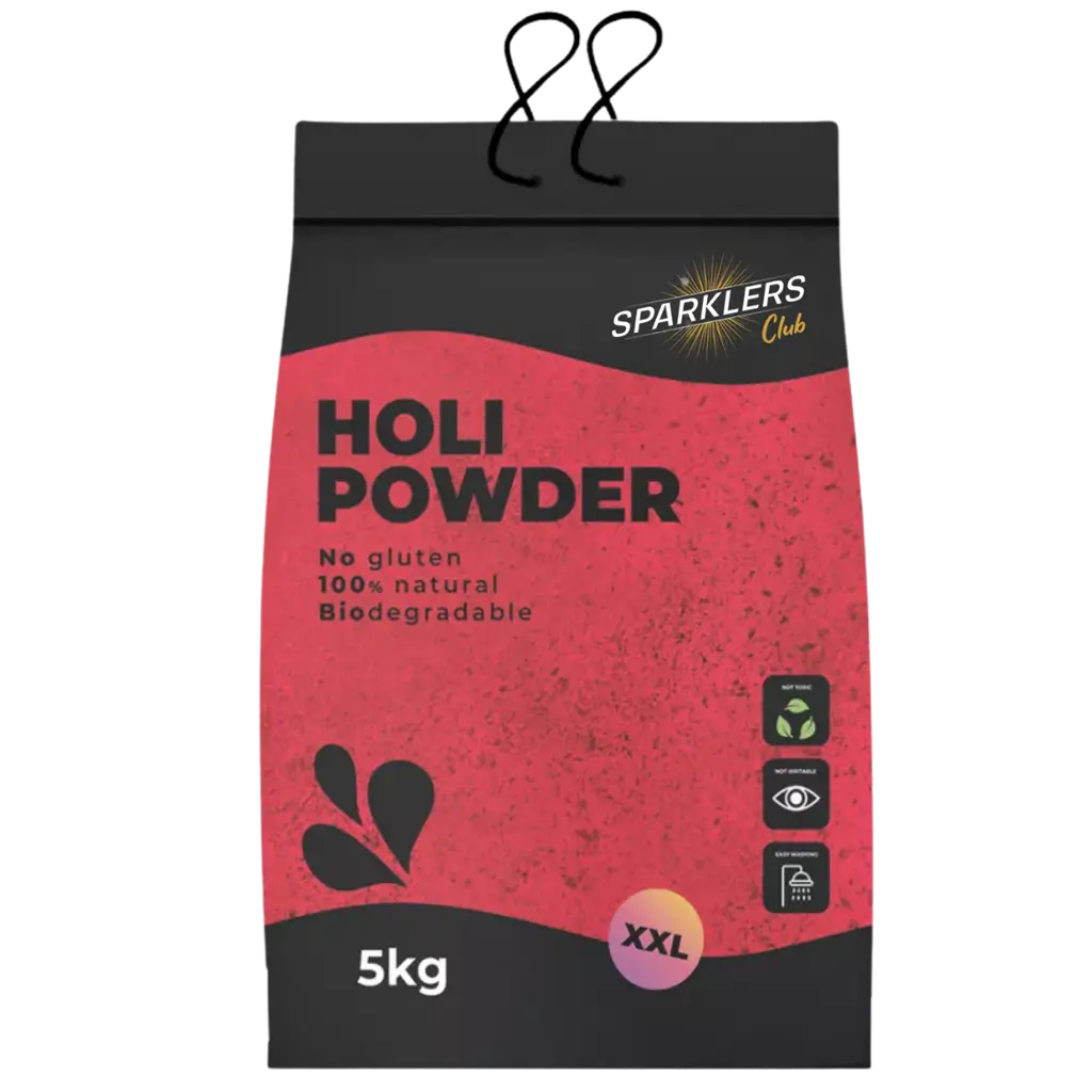 Holi-poeder ROOD - Zak van 5 kg