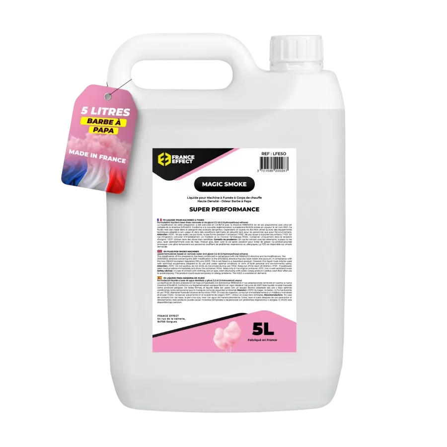 Rookvloeistof met SUIKERWATERGEUUR - Magic Smoke® 5 l