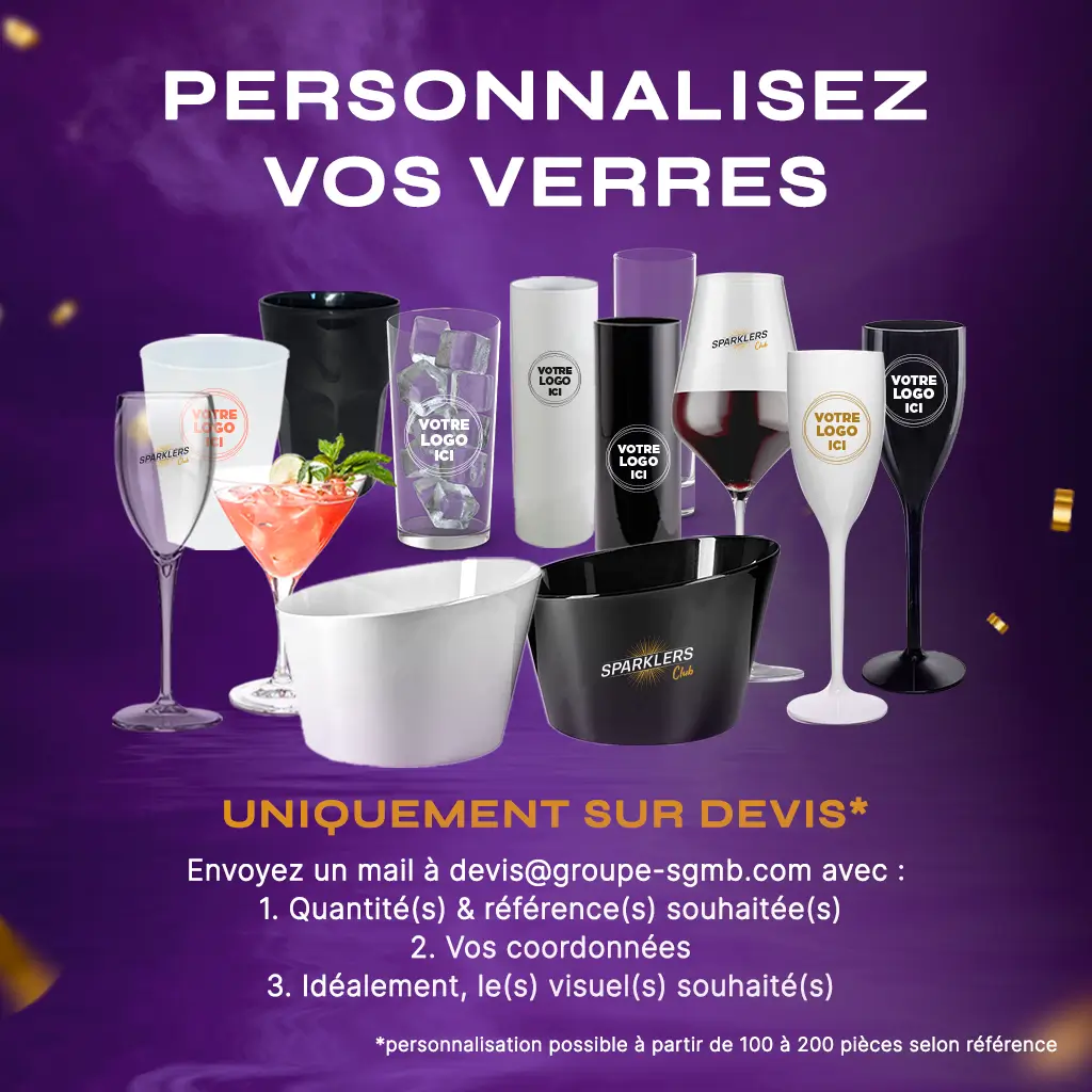 Set van 50 Ecocup-bekers van 25 cl (33 cl tot de rand gevuld), herbruikbaar – Type Demi, sap, frisdrank
