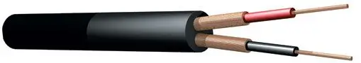 DMX-kabelhaspel 100 meter, 6 mm, kleur zwart - 2 aders + afscherming