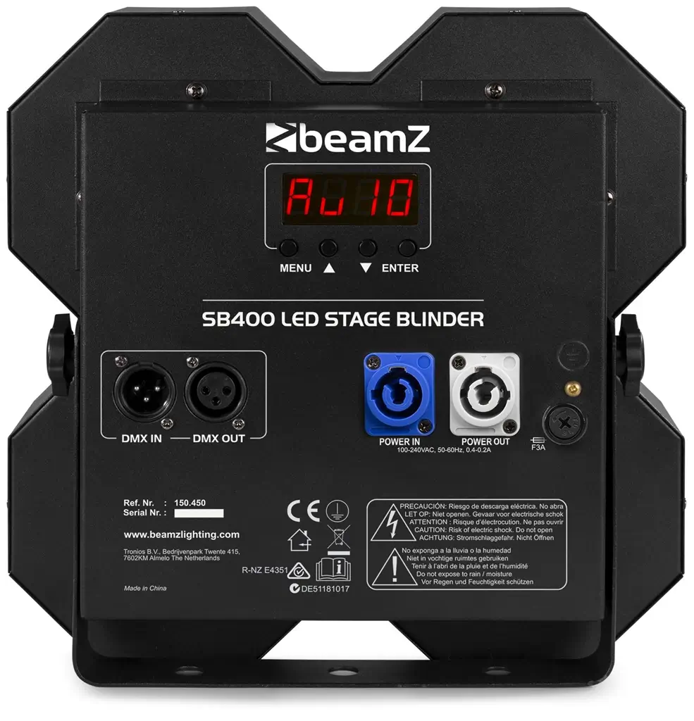 Podiumspot met 4 x 50 W COB-LED, warm wit - SB400 - beamZ