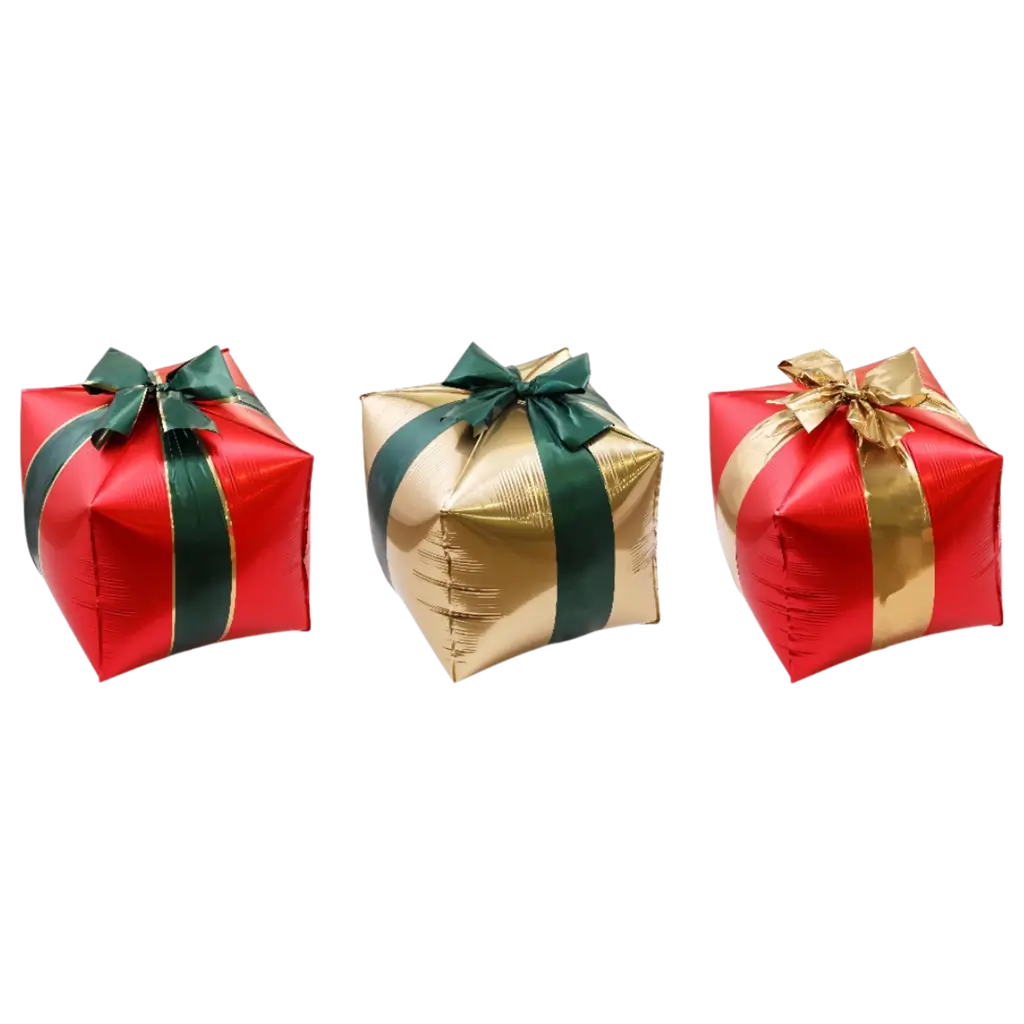 Set van 3 aluminium ballonnen als kerstcadeau – Kerstversiering