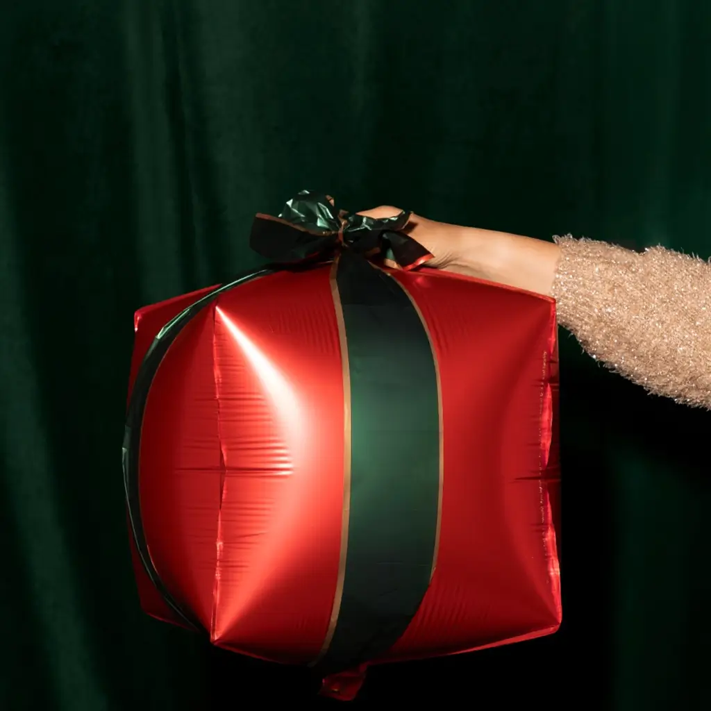Set van 3 aluminium ballonnen als kerstcadeau – Kerstversiering