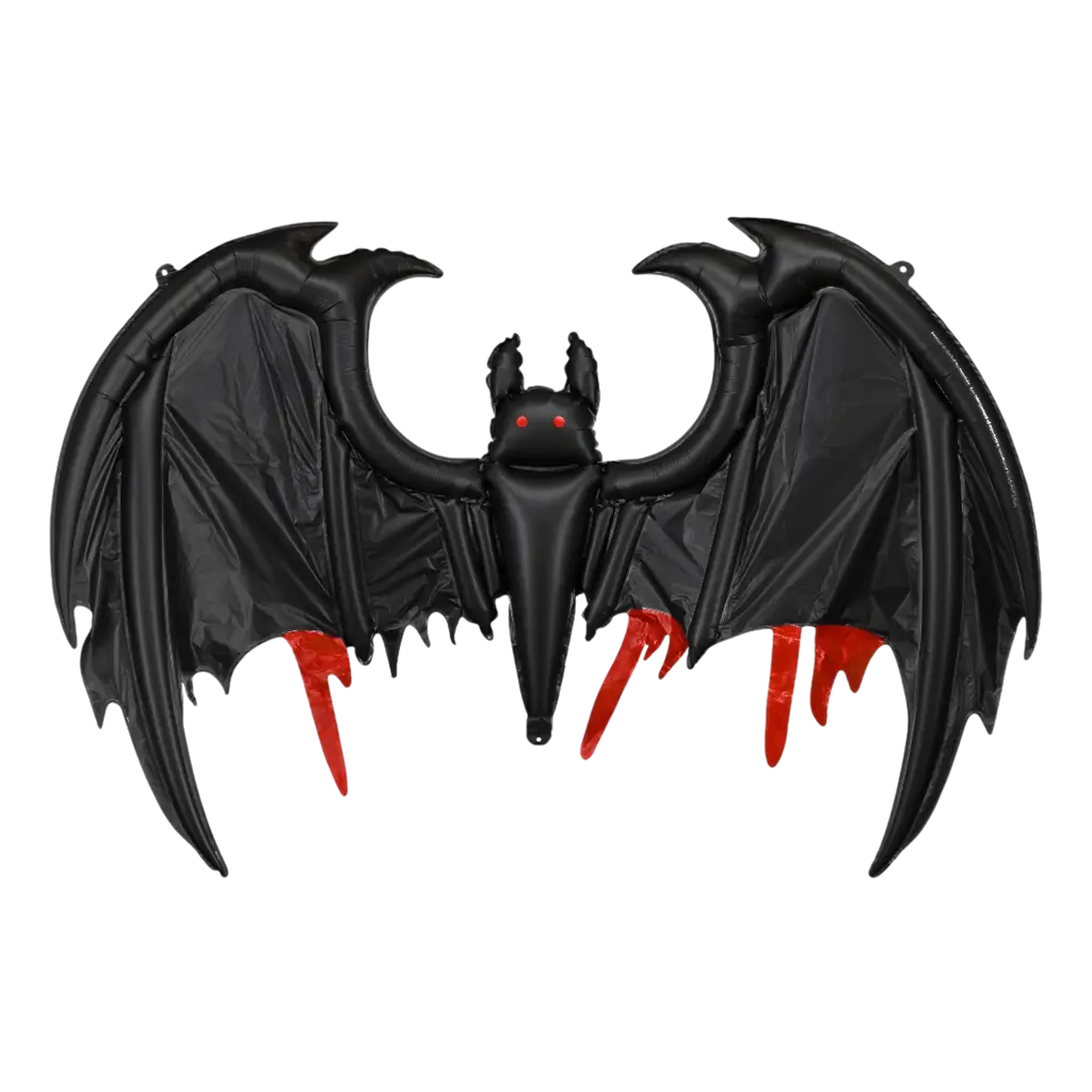 Aluminium ballon ‘Reusachtige vleermuis’ 120 x 81 cm – Halloween-decoratie
