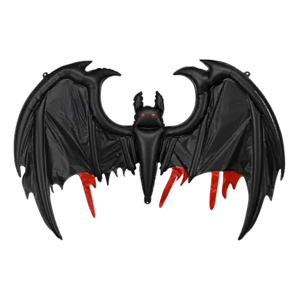 Aluminium ballon ‘Reusachtige vleermuis’ 120 x 81 cm – Halloween-decoratie